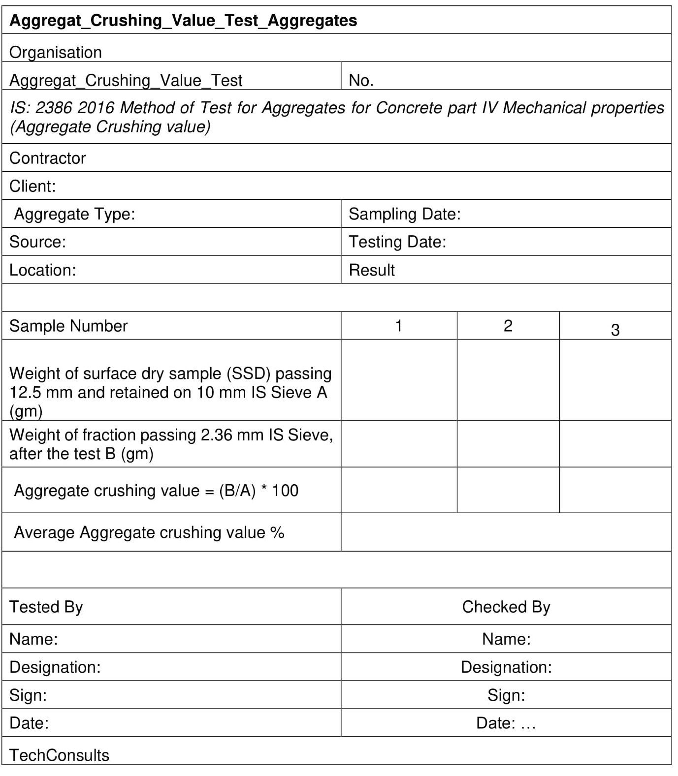 Mechanical Properties of Coarse Aggregates for Concrete Crushing